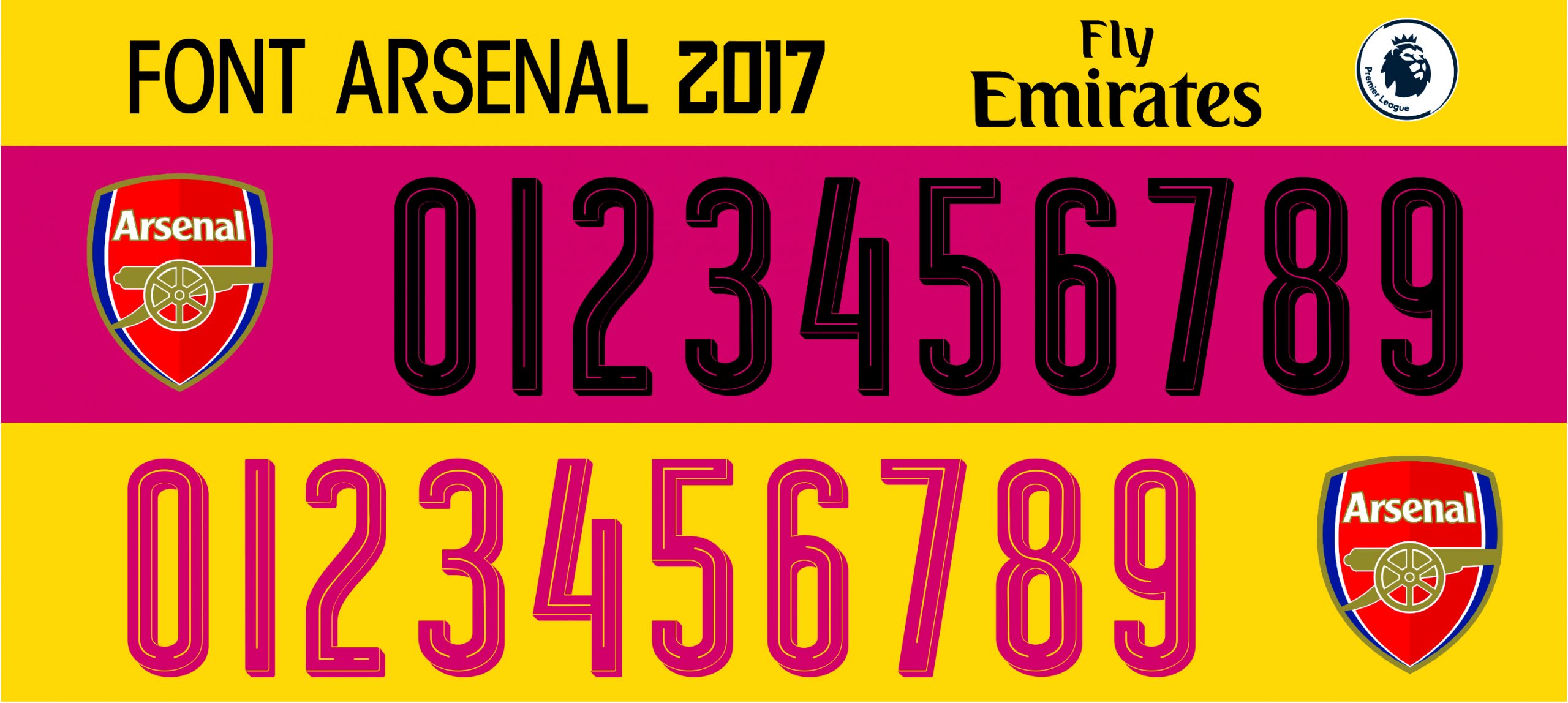 Font Arsenal 2017